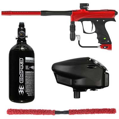 Action Village Dye Rize CZR Core Paintball Gun Package Kit (Red/Black)