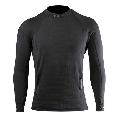 Zhik Mens Superthermal Hydrobase Long Sleeve Top - Black - Thermal Warm Heat Layer Layers Easy Stretch Mens Size - M