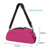 MOSISO Bike Rack Bag, Waterproof Bicycle Trunk Pannier Rear Seat Pouch Cycling Bike Carrier Backseat Storage Luggage Saddle Shoulder Bag, Rose Red view 3