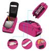 MOSISO Bike Rack Bag, Waterproof Bicycle Trunk Pannier Rear Seat Pouch Cycling Bike Carrier Backseat Storage Luggage Saddle Shoulder Bag, Rose Red view 4