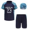 HULIJA Boys Two Pieces Rash Guard Swimsuits Kids Short Sleeve Sun Suit Animal Print Swimwear Camouflage Green 6-7 Years view 1