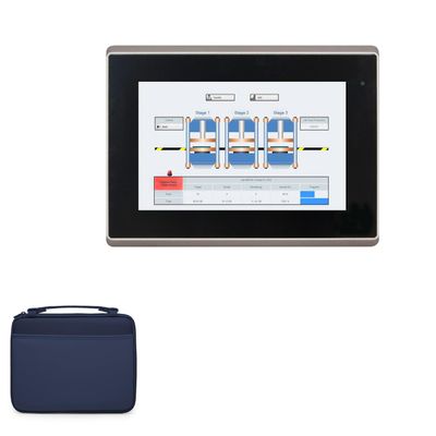 BoxWave Case Compatible with Maple Systems OMI6707A - Hard Shell Briefcase, Slim Messenger Bag Briefcase Cover Side Pockets - Navy