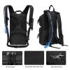 MOSISO Tactical Hydration Pack Backpack, Military Daypack Water Backpack Rucksack Bladder Bag with 3L Water Bladder&Elastic Cord Strap for Outdoor Sports,Hiking,Climbing,Running,Cycling,Biking, Black view 4