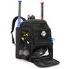 DSLEAF Baseball Backpack with 2 Bat Sleeves, Softball Bag with Vented Shoe Space and Multi Pockets for Adults (Patent Design) view 1
