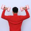 SEWACC 2Pcs Aquatic Exercise Dumbbells Water Dumbells Foam Water Weights Aquatic Fitness Equipment for Water Aerobics (Pink) view 2