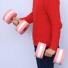 SEWACC 2Pcs Aquatic Exercise Dumbbells Water Dumbells Foam Water Weights Aquatic Fitness Equipment for Water Aerobics (Pink) view 4