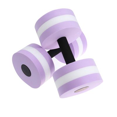 SEWACC Aquatic Exercise Dumbbells 2Pcs Water Dumbells Foam Water Weights Aquatic Fitness Equipment for Water Aerobics (Purple)