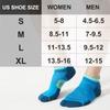 CS CELERSPORT Running Ankle Socks with Cushion, Low Cut Athletic Tab Socks for Men and Women 6 Pack, Blue, X-Large view 2