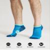 CS CELERSPORT Running Ankle Socks with Cushion, Low Cut Athletic Tab Socks for Men and Women 6 Pack, Blue, X-Large view 3