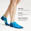 CS CELERSPORT Running Ankle Socks with Cushion, Low Cut Athletic Tab Socks for Men and Women 6 Pack, Blue, X-Large view 4