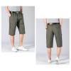 Men's Outdoor Zipper Pocket Cargo Shorts Elastic Waist Hiking Tactical Shorts Multi Pockets 3/4 Long Short Pants (ArmyGreen,X-Large) view 4