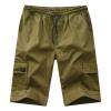 Maiyifu-GJ Men's Casual Multi Pocket Short Pants Elastic Waist Relaxed Fit Cargo Shorts Loose Fit Lightweight Outdoor Shorts (Armygreen,X-Large) view 1