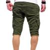 Men's Elastic Waist Cargo Shorts Casual Relaxed Fit Multi Pockets Short Lightweight Outdoor Military Short Pants (ArmyGreen,3X-Large) view 2