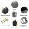 Peidesi Camping Cookware Mess Kit, Portable Camp Stove Pots and Pans Set, Carabiner, Folding Knife, Fork Spoon Kit, Carry Mesh Bag, for Backpacking view 2