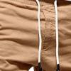 Men's Elastic Waist Cargo Shorts Casual Relaxed Fit Multi Pockets Short Lightweight Outdoor Military Short Pants (Khaki,X-Large) view 4