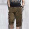 Maiyifu-GJ Men's 3/4 Long Cargo Shorts Loose Fit Below Knee Tactical Capri Short Relaxed Fit Short Pants with Multi Pockets (Yellow,XX-Large) view 2