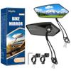 Diyife Bike Mirror 1 Pair, [New Version] HD Wide Angle Large Handlebar Rearview Mirror, Blast-Resistant 360Adjustable Bicycle Rear View Mirror Accessories for Ebike Mountain Road Bike view 1