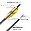 ZSHJGJR 28/30/31 Inch Archery Carbon Arrows Hunting Arrows with 4 Turkey Feather Removable Tips Targeting Practice Arrows 500 Spine for Compound & Recurve Bow 6/12Pack (12, Yellow, 28 Inch) view 3