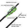 ZSHJGJR 28/30/31 Inch Archery Carbon Arrows Hunting Arrows with 4 Turkey Feather Removable Tips Targeting Practice Arrows 500 Spine for Compound & Recurve Bow 6/12Pack (12, Green, 31 Inch) view 3