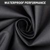 11-21ft Boat Cover Heavy Duty 600D Waterproof Canvas Trailable Waterproof Boat Cover V-Hull Tri-Hull Runabout Boat Cover Black,17-19FT-V view 2