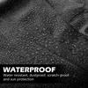 11-21ft Boat Cover Heavy Duty 600D Waterproof Canvas Trailable Waterproof Boat Cover V-Hull Tri-Hull Runabout Boat Cover Black,17-19FT-V view 3