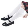 Century Star White Soccer Socks Girls Boys Kids Cotton School Uniform Socks White Long Socks 1 Pair White One Size view 3