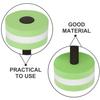 SEWACC 2Pcs Aquatic Exercise Dumbbells EVA- Foam Water Weights Water Dumbbells Aquatic Fitness Equipment for Aerobics (Green) view 3