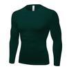 Men's Compression Long Sleeve Shirts, Cool Dry Sport Workout Underwear Shirt Athletic Baselayer Running Gym Tops Dark Green view 1
