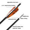 ZSHJGJR 28/30/31 Inch Archery Carbon Arrows Hunting Arrows with 4 Turkey Feather Removable Tips Targeting Practice Arrows 500 Spine for Compound & Recurve Bow 6/12Pack (12, Orange, 31 Inch) view 3