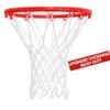 Mr Warm Basketball Net Outdoor,Upgraded Thickening Heavy Duty Basketball Net Replacement (6.88 Ounce), All Weather Anti Whip Basketball Hoop Net -12 Loops (White) view 1