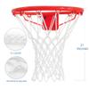 Mr Warm Basketball Net Outdoor,Upgraded Thickening Heavy Duty Basketball Net Replacement (6.88 Ounce), All Weather Anti Whip Basketball Hoop Net -12 Loops (White) view 3