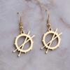 Drum Earrings Necklace Drummer Gift Musician Jewelry Music Lovers Gift Drum Player Band Gifts Music Musician Birthday Gift (Drum Earrings G) view 2
