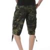 Maiyifu-GJ Men Relaxed Fit Camo Cargo Shorts Camouflage Multi Pockets Outdoor Short Pants Lightweight Loose Military Short (Green,31) view 4
