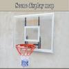 Basketball Rim Wall Mounted Pc Basketball Hoop, Home School Playground Wall Basketball Hoop, Suitable for Adults and Teenagers (Size : 121X81CM) view 3