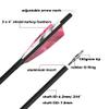 ZSHJGJR 28/30/31 Inch Archery Carbon Arrows Hunting Arrows with 4 Turkey Feather Removable Tips Targeting Practice Arrows 500 Spine for Compound & Recurve Bow 6/12Pack (12, Pink, 30 Inch) view 3