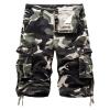 Maiyifu-GJ Men Relaxed Fit Camo Cargo Shorts Camouflage Multi Pockets Outdoor Short Pants Lightweight Loose Military Short (White,48) view 1