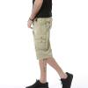 Maiyifu-GJ Men's Cotton Twill Multi Pockets Shorts Lightweight Relaxed Fit Cargo Short Casual Outdoor Military Short Pants (Khaki,38) view 4