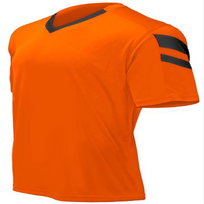 Epic Youth Munich V-Neck Orange/Black Soccer Jersey S