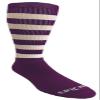 Epic Adult Bumble Bee Hoop - Cute Novelty Fun Design Kneehigh/Otc Socks Pair Purple/White (MEDIUM) SOCK SIZE PR view 1