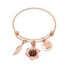 Yinplsmemory Cremation Jewelry Flower Urn Bracelet for Ashes for Women Sister Memorial Expandable Ashes Keepsake Bangle Bracelet view 1