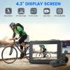 blueear Bike Bicycle Mirror,1080P Bicycle Rear View camera with 4.3" Screen,130 Wide Angle Color Night Vision Bikes Camera 360 Adjustable,Bike Accessories For Bicycle, Mountain, Road Bike view 2