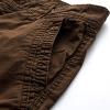 Maiyifu-GJ Men's Cotton Twill Multi Pockets Shorts Lightweight Relaxed Fit Cargo Short Casual Outdoor Military Short Pants (Brown,30) view 4
