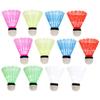 INOOMP Plastic Badminton Birdies 12pcs Nylon Shuttlecocks Red for Sports Durable and Stable Training view 1