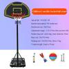 Portable Kids Basketball Hoop Adjustable Height 155-205cm, Indoor and Outdoor Basketball Game Equipment view 2