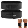 FISTRAGE FR FISTRAGE Lever Buckle Weight Lifting Leather Black Belt Gym Back Support for Men & Women Training Fitness Exercise Tough Workouts view 1