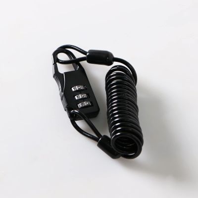 Motorcycle Helmet Lock, 3 Digit Combination Anti-Theft Mini Portable Bicycle Lock, Hardened Steel Bike Cable Lock for Helmets, Bicycles, Luggage, Backpacks, Electric Scooter, Strollers etc.