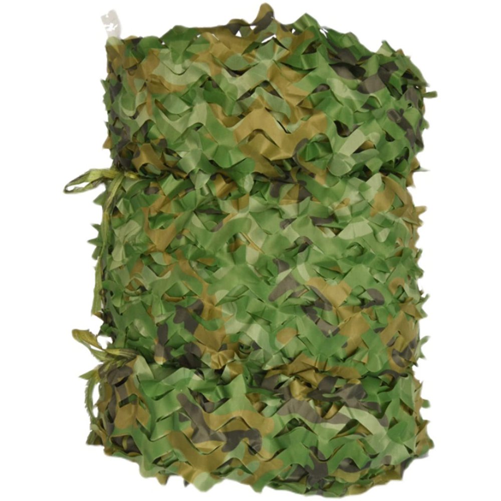 Amadon Woodland Thickened Camouflage Net,Concealed Sun Protection Camo Net,Outdoor Durable Military Nets,Oxford Camo Netting,Customizable,Green,for Hunting,Decoration,Theme,Camping (9.8x23ft)