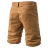 Mens Relaxed Fit Outdoor Shorts Lightweight Casual Hiking Cargo Short Pants Retro Straight Leg Solid Summer Short (Khaki,38) view 2