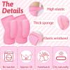Hungdao 3 Pairs Volleyball Knee Pads for Kids Soft Breathable Brace Non Slip Padded Sponge Knee Support for Girls Boys Dance, Football, Skating, Running, Youth Sports(Small,Pink, Purple, Black) view 2