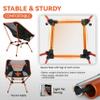 MARCHWAY Ultralight Folding Camping Chair, Heavy Duty Portable Compact for Outdoor Camp, Travel, Beach, Picnic, Festival, Hiking, Lightweight Backpacking (Orange) view 4
